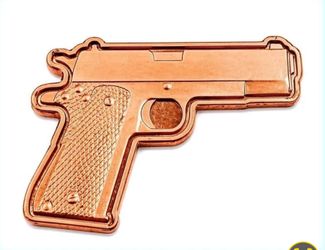 5 grams.999 fine copper 911 pew pew design  2nd amendment