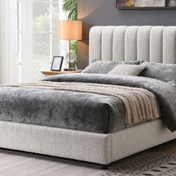 Brand New White Queen Platform Bed Frame (Available In Eastern King)