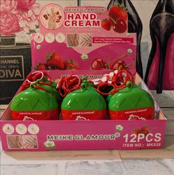 Strawberry shaped hand cream.