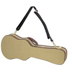 Crossrock Deluxe Hard-shell Wood Case for Concert Ukuleles, Backpack Style, Tweed (CRW700CUTW-2)