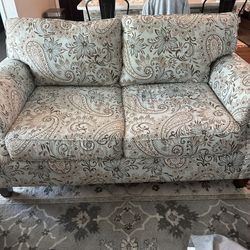 Love Seat And 2 Recliner Chairs 