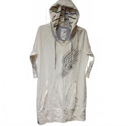 Reebok "All Purpose" 1895 winged foot hoodie dress pocket 3/4 sleeve size XL
