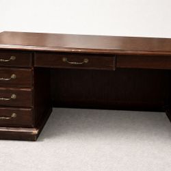 Solid Wood Desk – Great Storage | $125