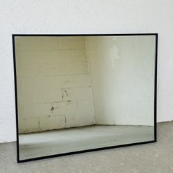 Mirror With Thin Black Frame 