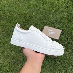 White Red Bottoms Suela Roja Shoes