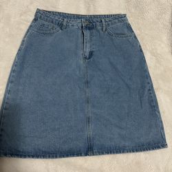 Brand new denim skirts size L, pu near Tully and Monterey Rd SJ CA 95112