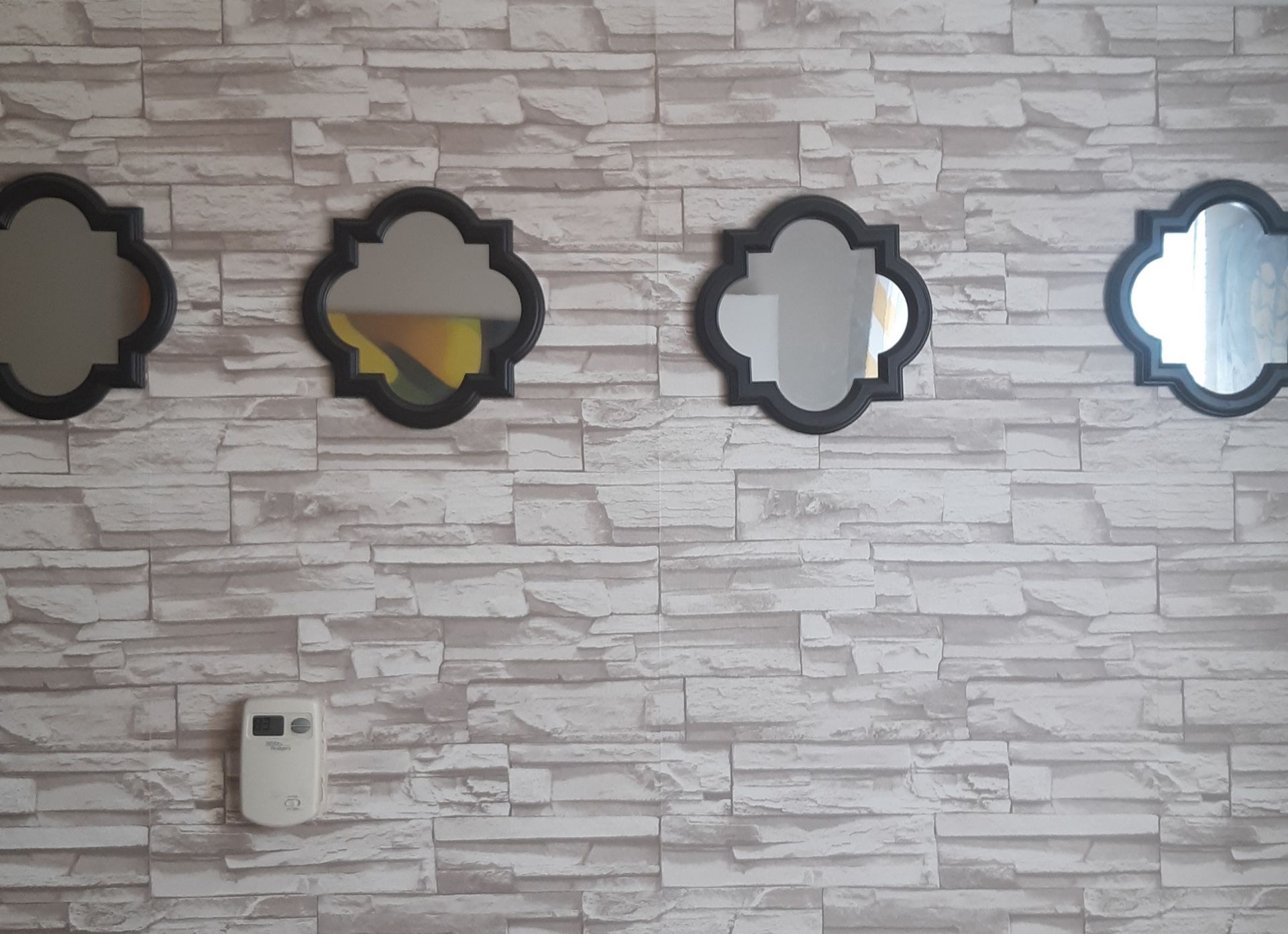 5pc. Black wall mirror set