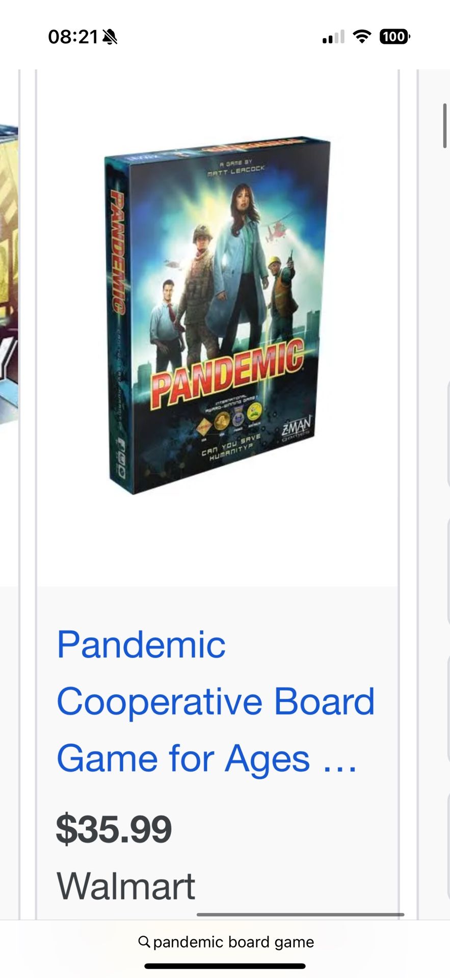 Pandemic Board Game