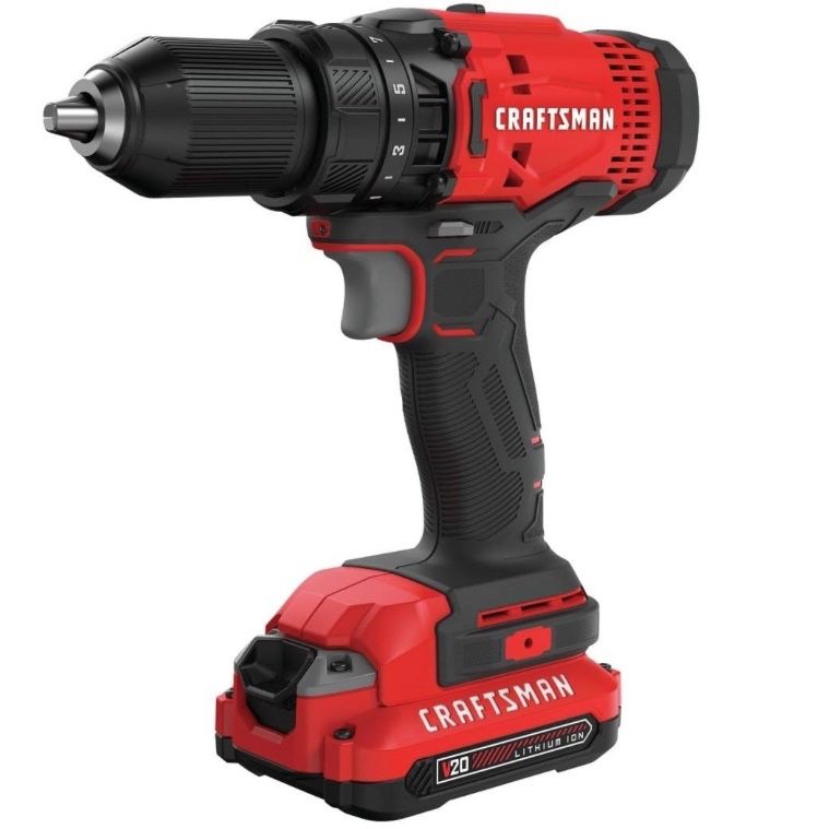 Craftsman™️ 20V 1/2” 13mm CMCD700C1 Drill/Driver Kit - NIB