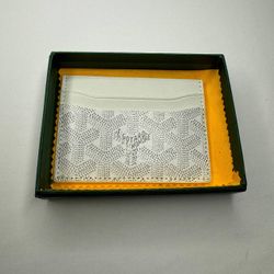 White Goyard Cardholder