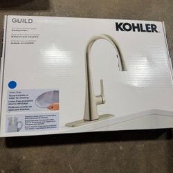 Kohler Guild Pull-down Kitchen Sink Faucet with Three-function Sprayhead