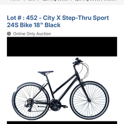 Woman’s bike - City X Step-Thru Hybrid Bike | 24-Speed | Aluminum | Like New