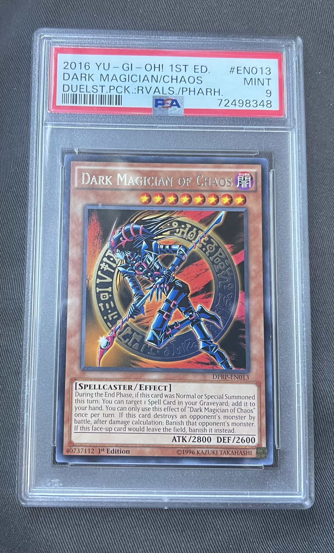 Tcg Yugioh 2016 Dark Magician Of Chaos Psa 9