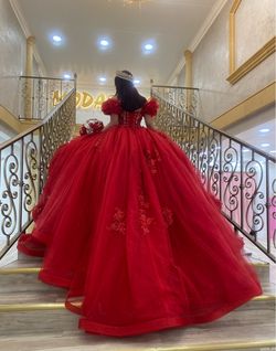Red Quinceañera dress