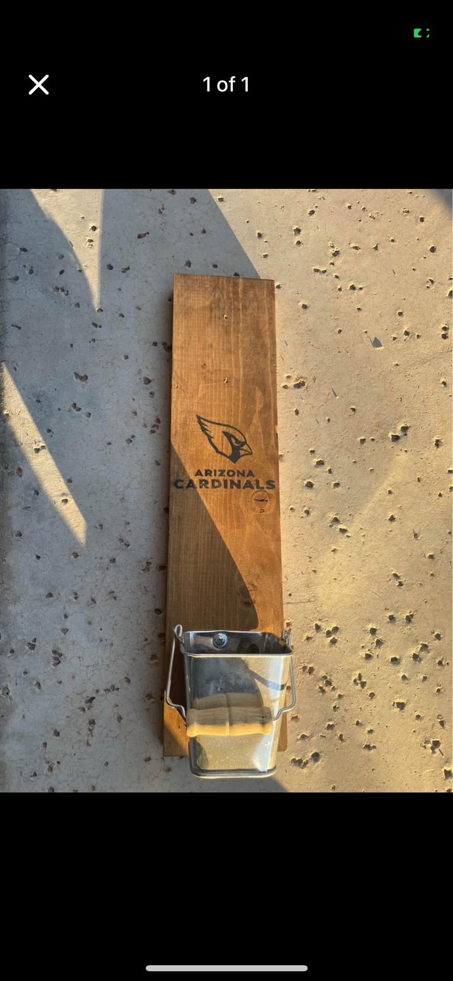 Arizona Cardinals Wood Bottle Opener/Catcher