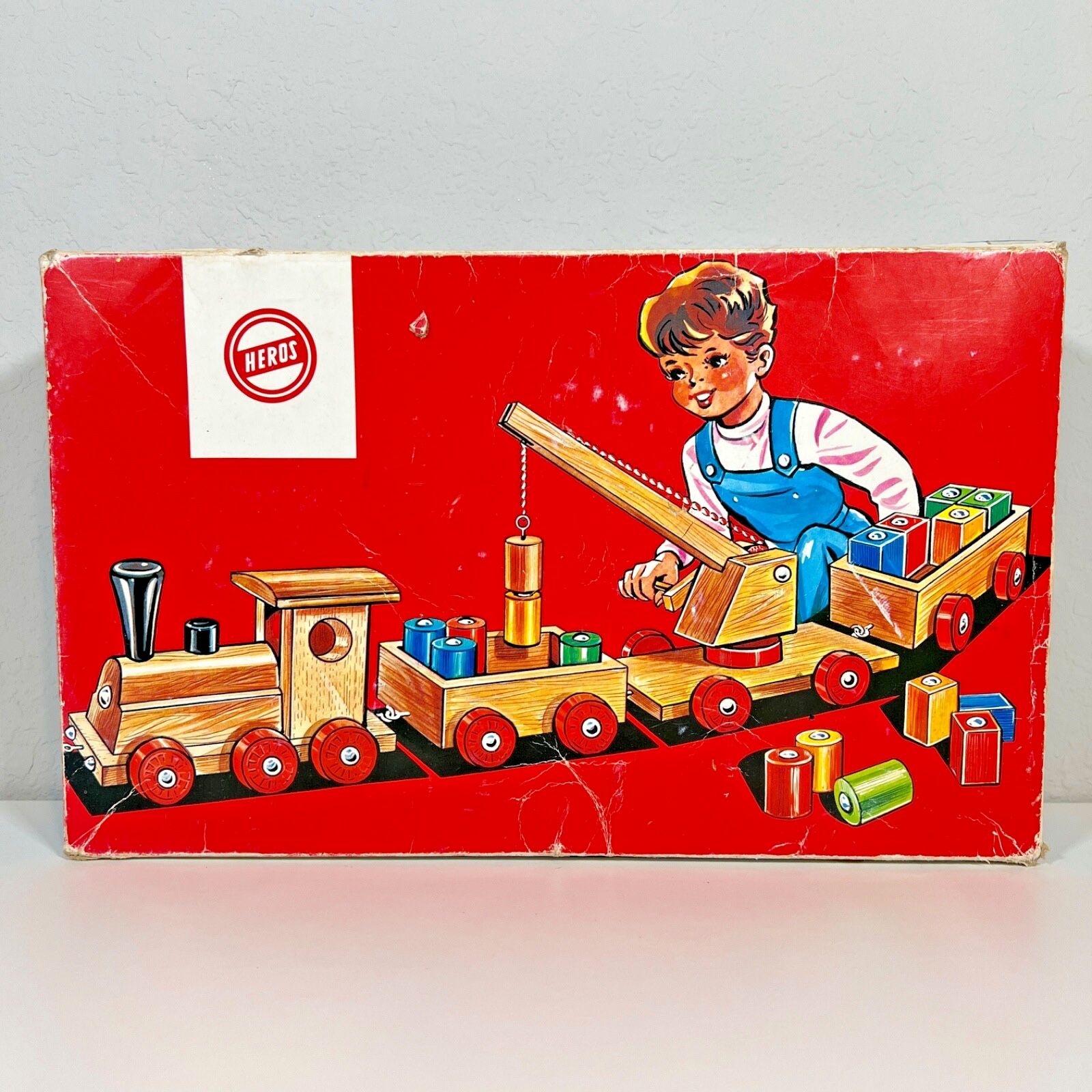 Vintage 1960s Heros Wood Magnetic Crane #(contact info removed) - Made In Germany