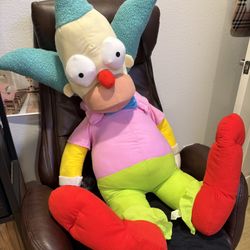 Giant Krusty the Clown Plush Universal Studios Simpsons Jumbo Brand New