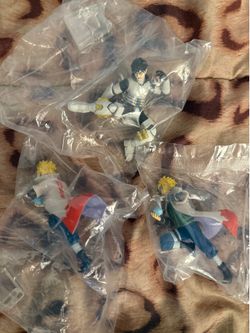 Naruto and My hero academia figures