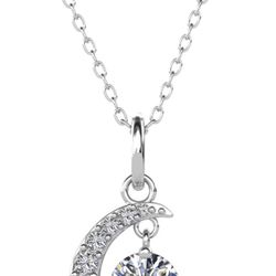 Luna April Birthstone Diamond 18k Necklace (Lot Of 9)