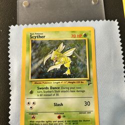 Pokemon TCG Scyther Base Set 2