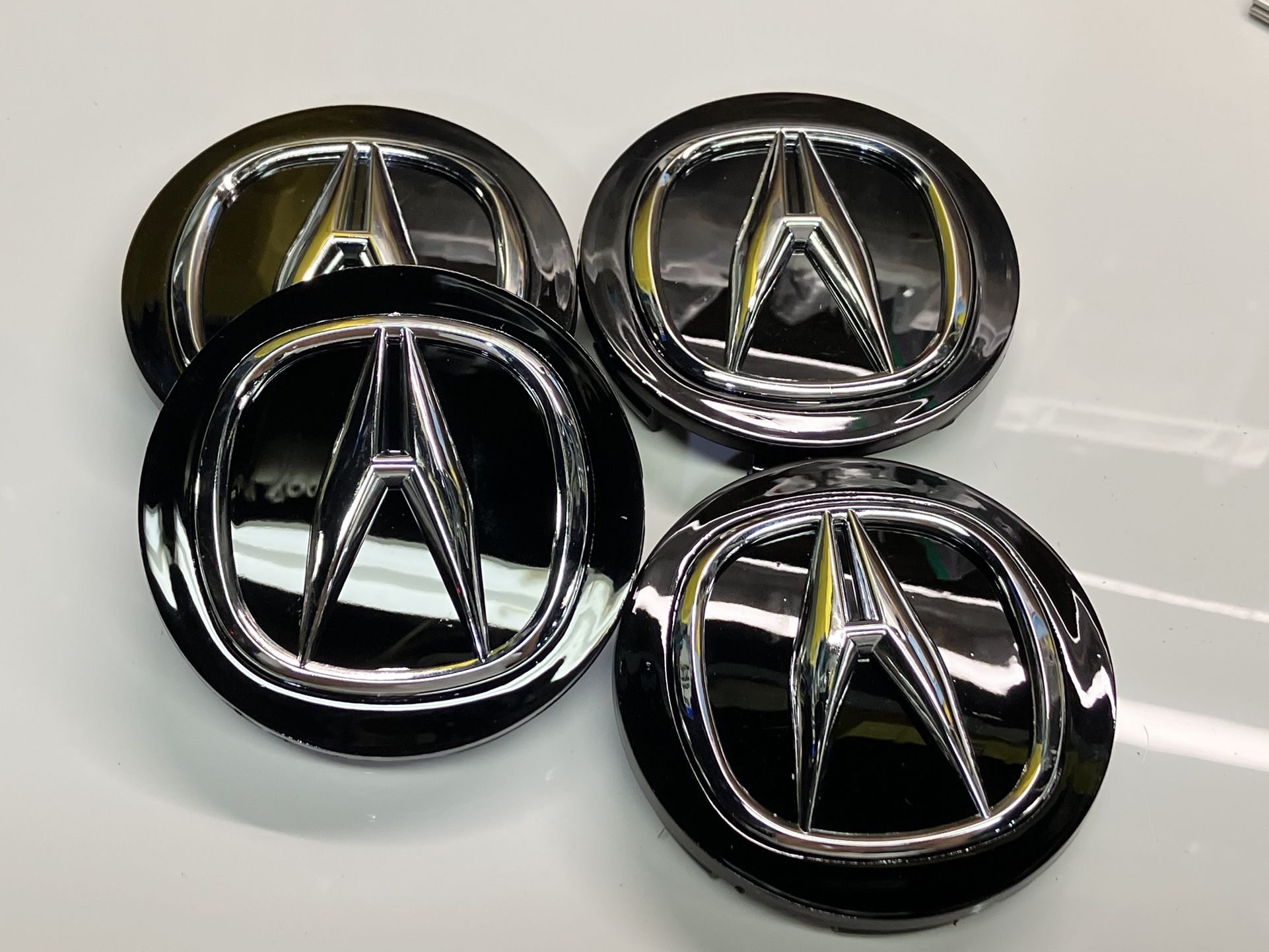Acura Black Chrome Rim Center Caps.