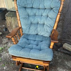 Blue Rocking Chair