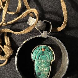 vintage sterling and turquoise necklace 