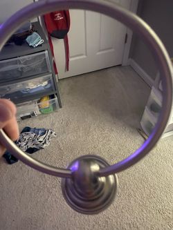 Brushed Nickel Towel Ring Holder