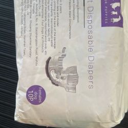 Female dog diaper extra extra small one bag, 10 pieces and extra small one bag 10 pieces