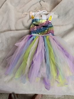 Little girls Unicorn princess dress