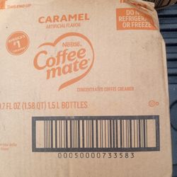 Coffeemate Concentrated Caramel Creamer.
50.7oz Bottle with Pump.
Case of 2 Bottles With 2 Pumps.
