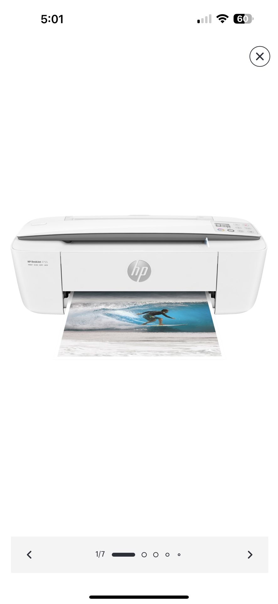 HP Desk Jet 3755 All In One Printer