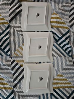 Malacasa Porcelain White Plates