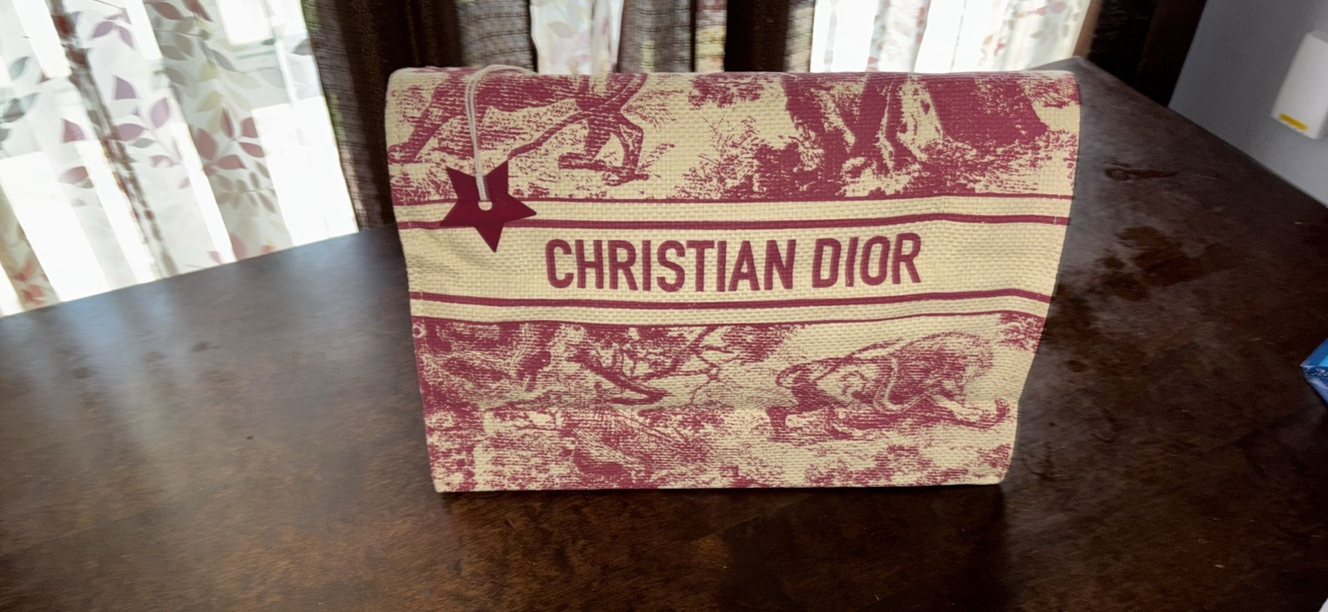 Christian Dior Straw Tote