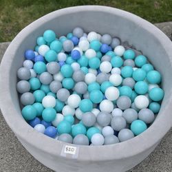 Foam Ball pit With 200+ Balls -$20