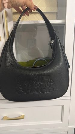 Coach Black Leather Hobo Shoulder Bag