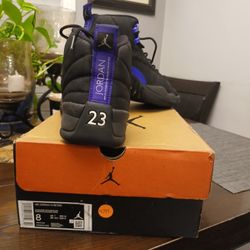 JORDAN 12'S RETROS Black Dark Concord