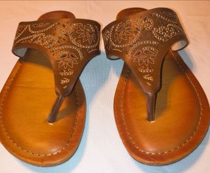 Palms Brand Brown Thong Sandals