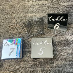 Table Numbers
