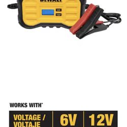 DEWALT Professional 10 Amp Battery Charger, Battery Maintainer, Battery Trickle Charger