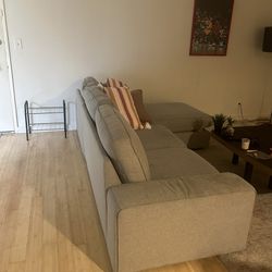 Gray IKEA Sectional Couch 