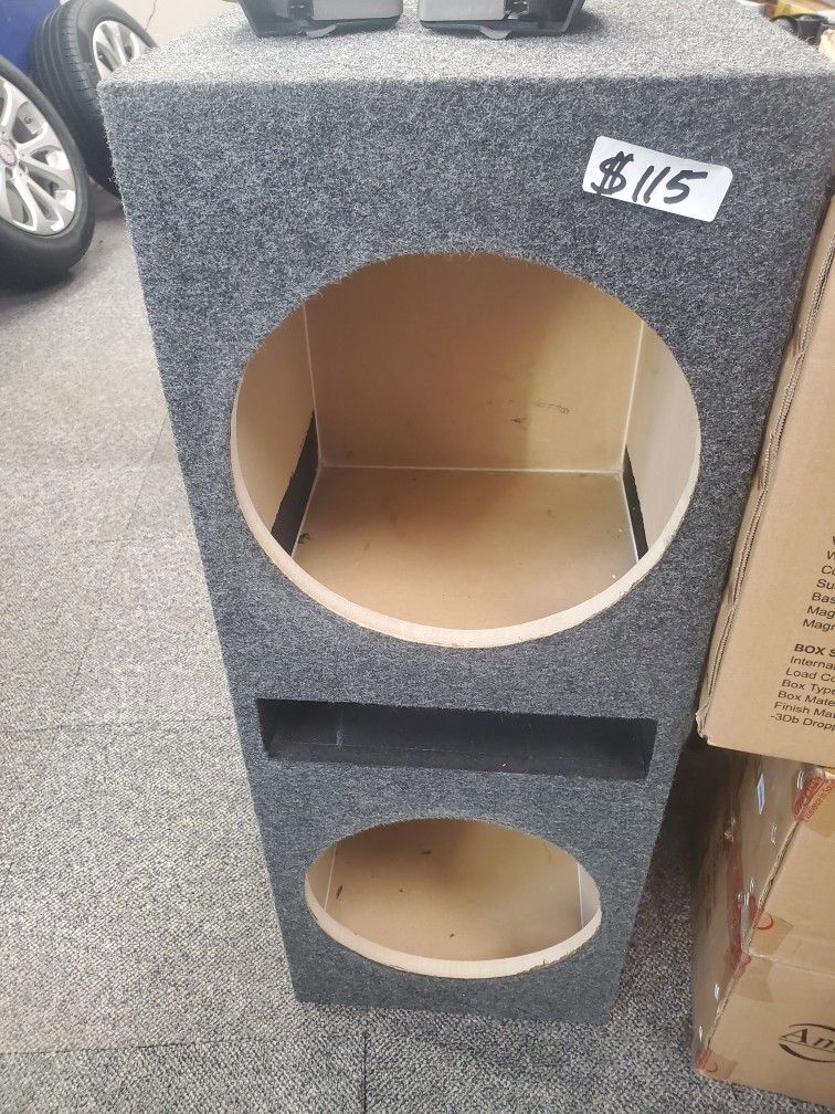 12INCH SUBWOOFER BOX DUAL PORTED $100