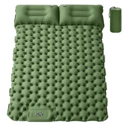 2 Person Double Sleeping Pad For Camping Thick Self Inflating Mat Camping Hiking 