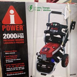 NEW IN BOX A-iPower 2000 PSI 1.2 GPM 15 Amp Cold Water Pressure Washer With 4-Quick Connect Nozzles