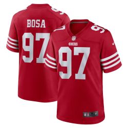 Men's San Francisco 49ers Nick Bosa Nike Scarlet Player Game Jersey 