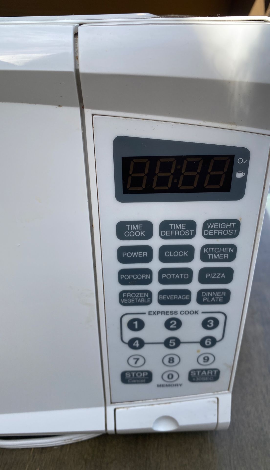 White microwave