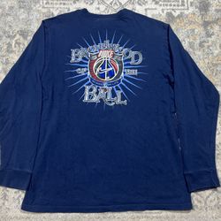 Vintage Y2K Nike Shirt Blue Long Sleeve BROTHERHOOD Of The BALL Youth Size L 