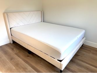Queen Bedframe with Memory Foam Mattress