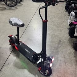 Electric scooter with seat