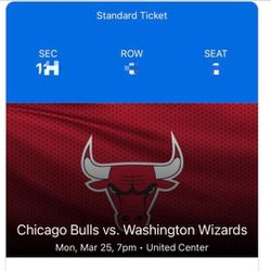 4 Tickets Chicago Bulls vs Washington Wizards Game Available